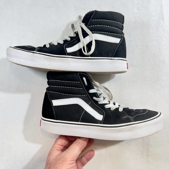 Vans Other - Sneakers Vans Off The Wall High Top Men's 8 Woman's 9.5 Black w/ White Stitching